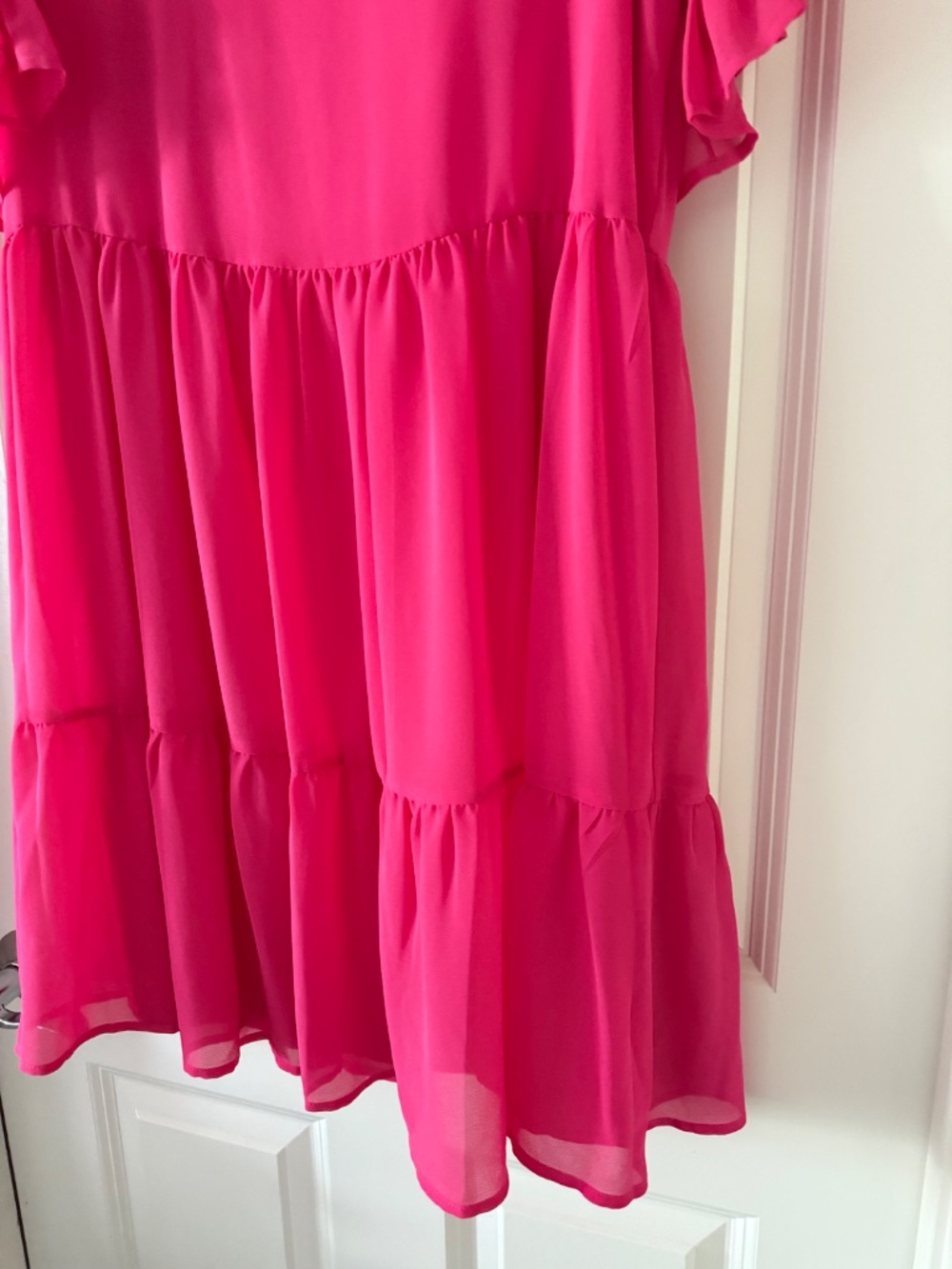 Sam Edelman Pink Ruffle Mini Dress - Picture 9 of 11